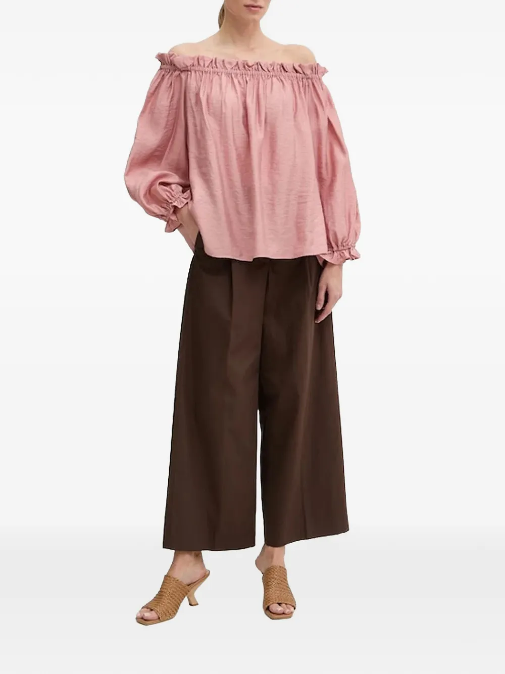 Marella Off-shoulder blouse Roze
