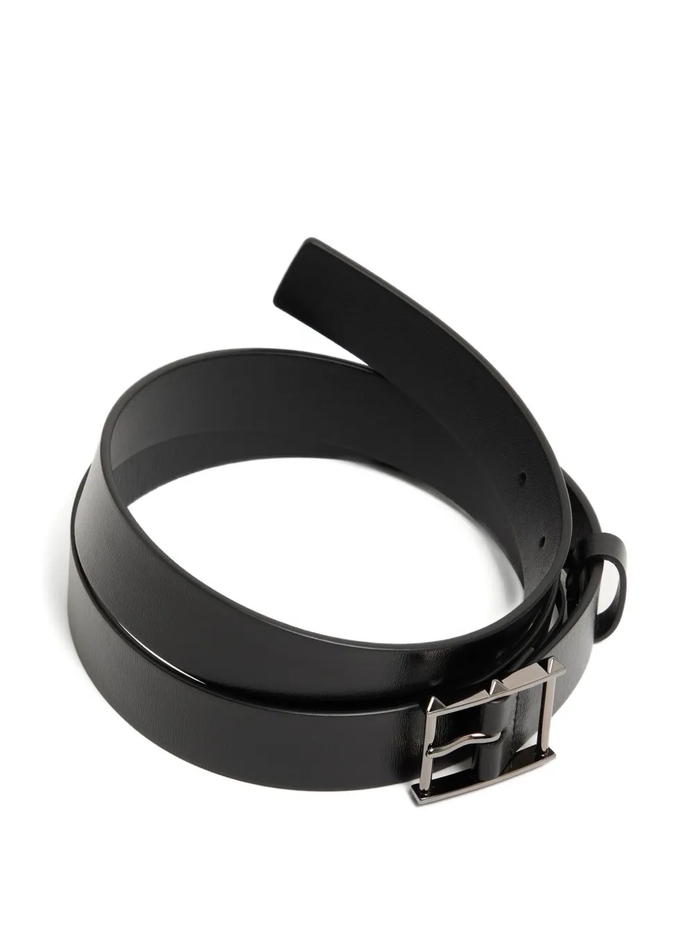 Valentino Garavani Rockstud kalfsleren riem Zwart