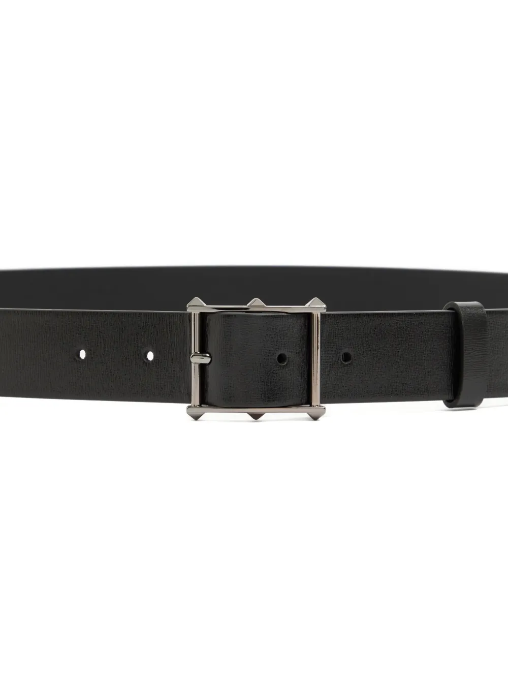 Valentino Garavani Rockstud kalfsleren riem Zwart