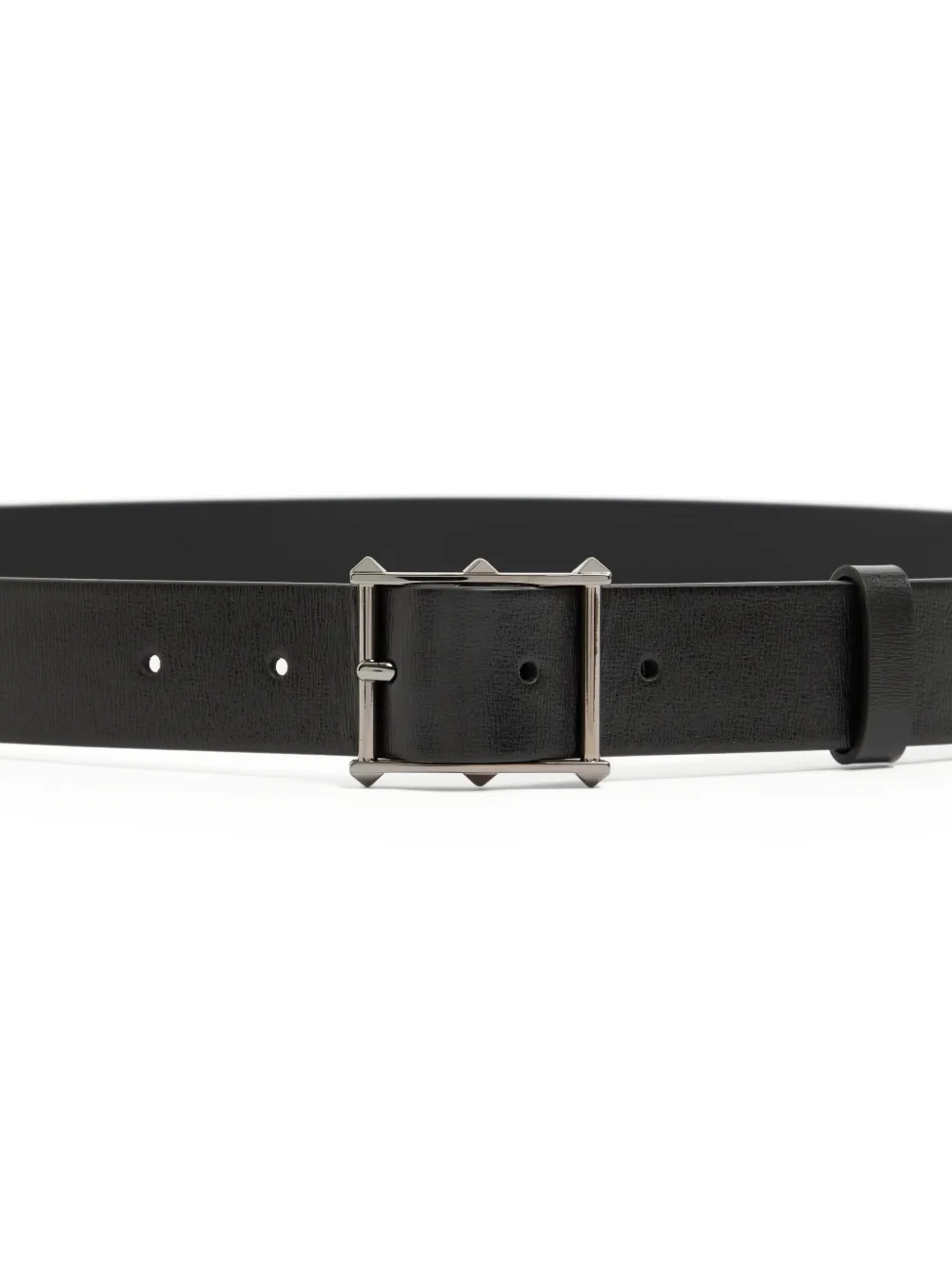 【美品】VALENTINO ロックスタッズ レザー ベルト ブラック Valentino Garavani ロックスタッズ ベルト | ブラック | FARFETCH JP