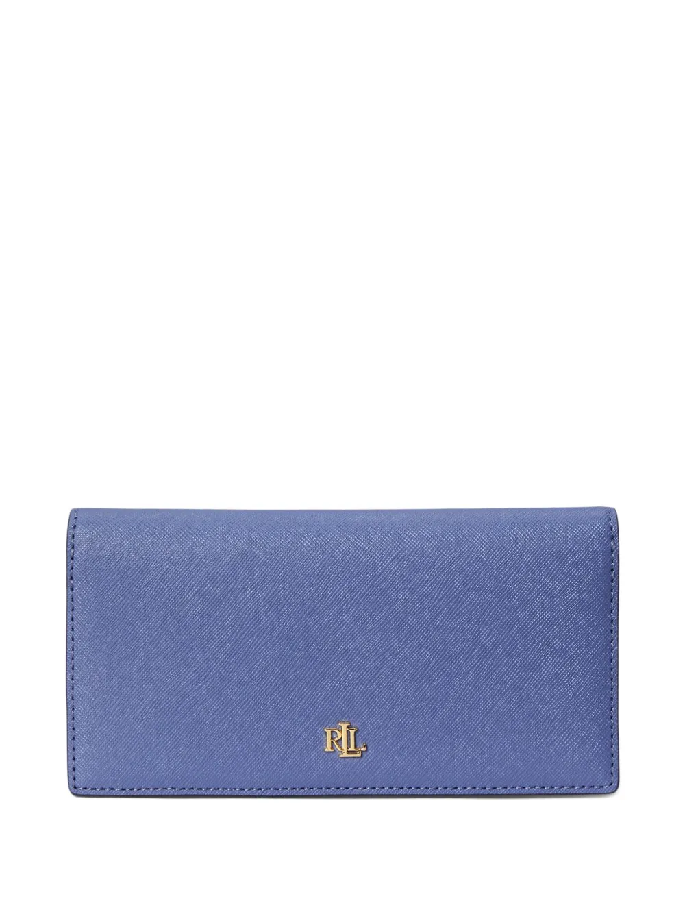 Lauren Ralph Lauren logo-plaque leather wallet - Blu