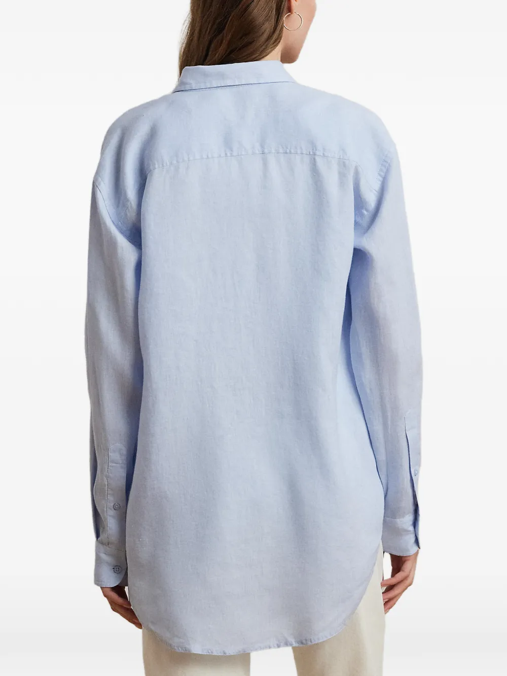 Lauren Ralph Lauren Overhemd met geborduurd logo Blauw