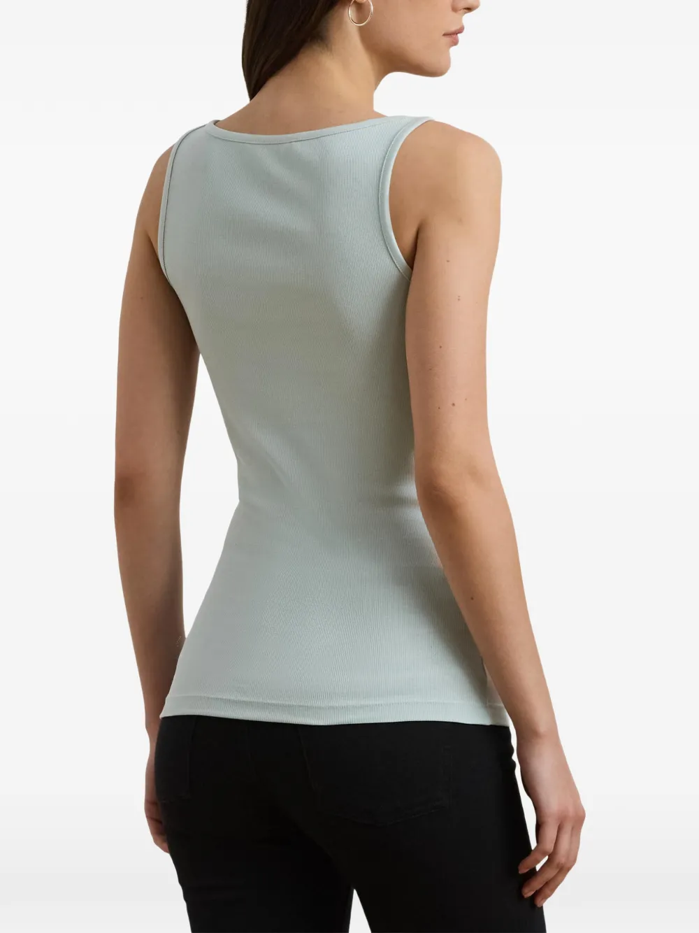 Lauren Ralph Lauren Ribgebreide tanktop Blauw