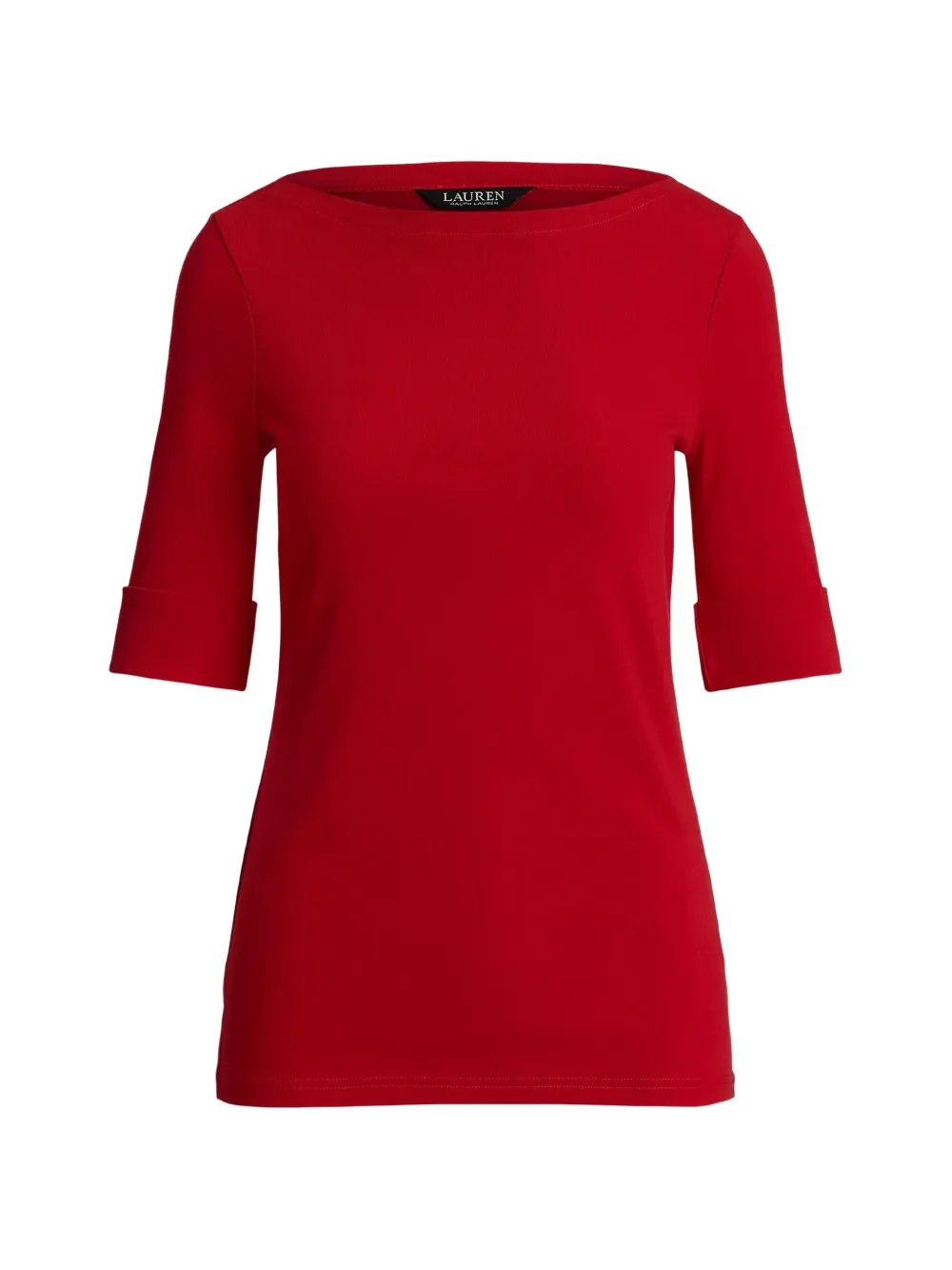 Lauren Ralph Lauren T-shirt con scollo a barca - Rosso