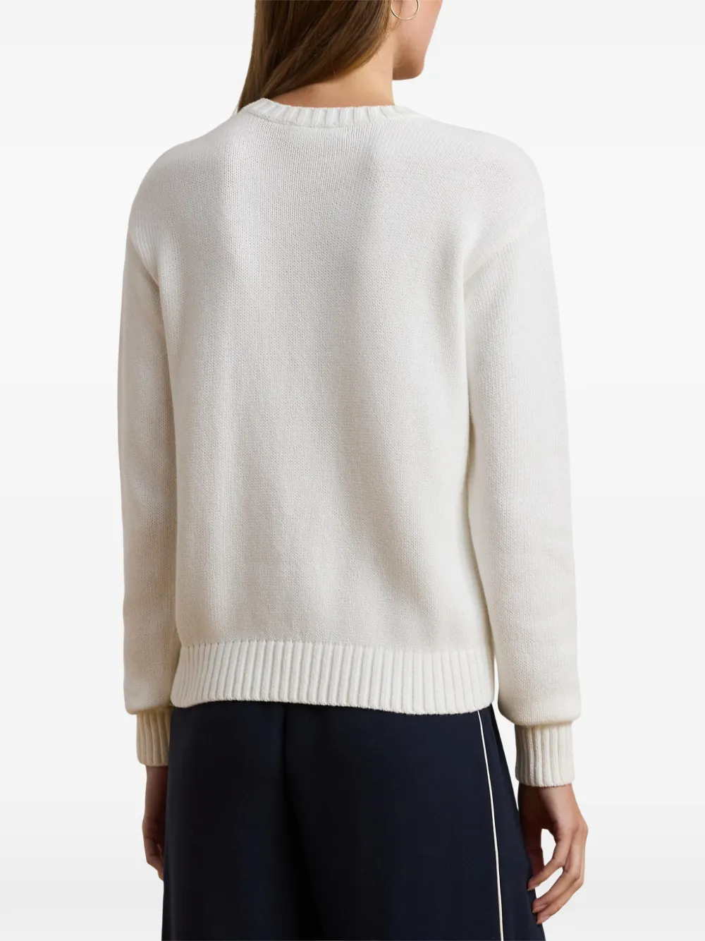 Lauren Ralph Lauren Trui met geborduurd logo Beige
