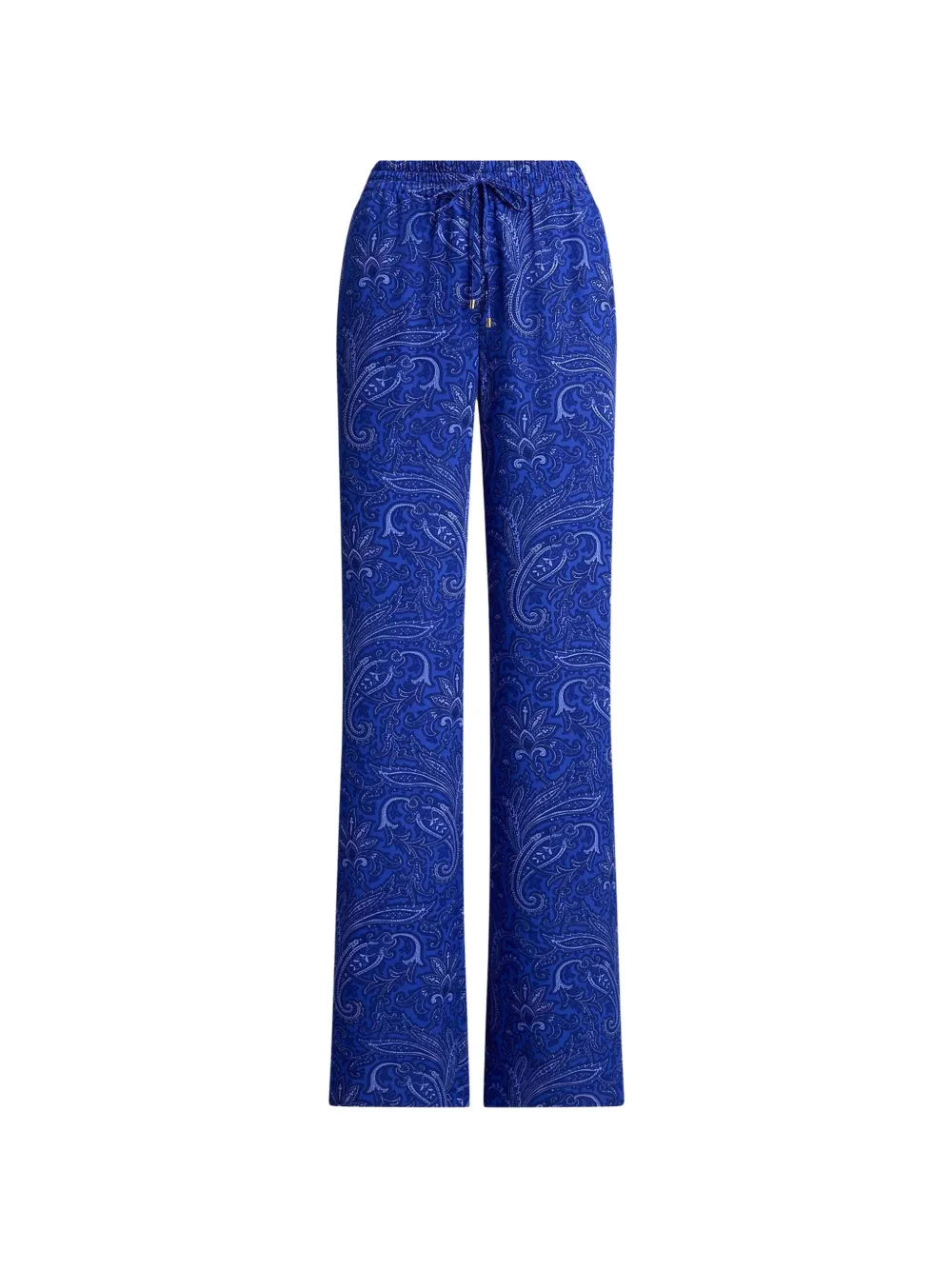 Lauren Ralph Lauren paisley-print drawstring trousers - Blu