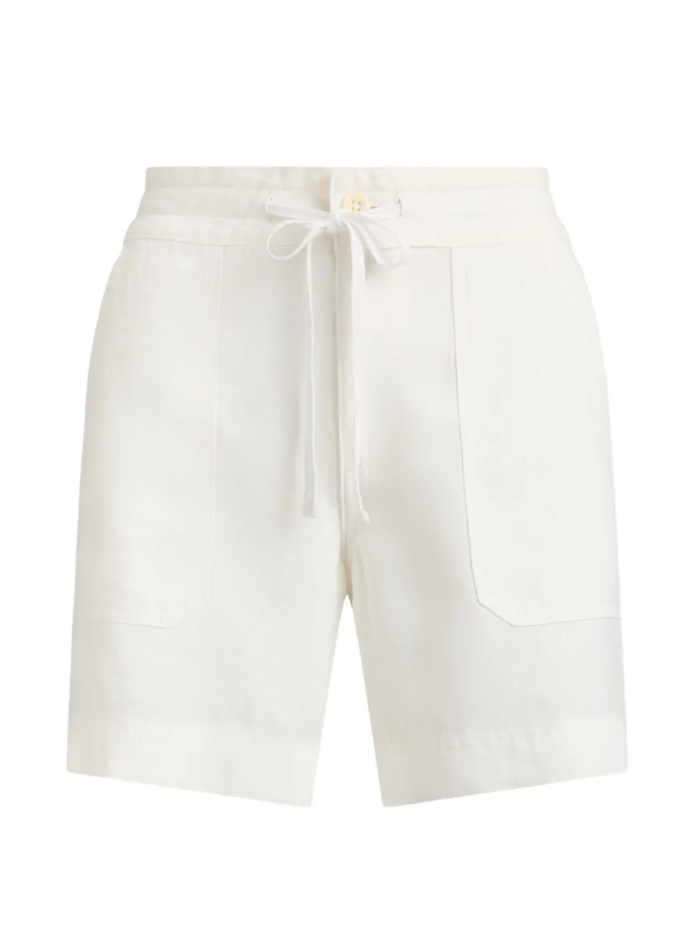 Lauren Ralph Lauren drawstring patch-pocket shorts - Bianco