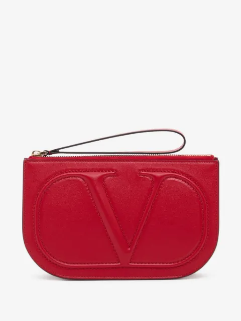 Valentino Garavani VLogo Walk calfskin pouch