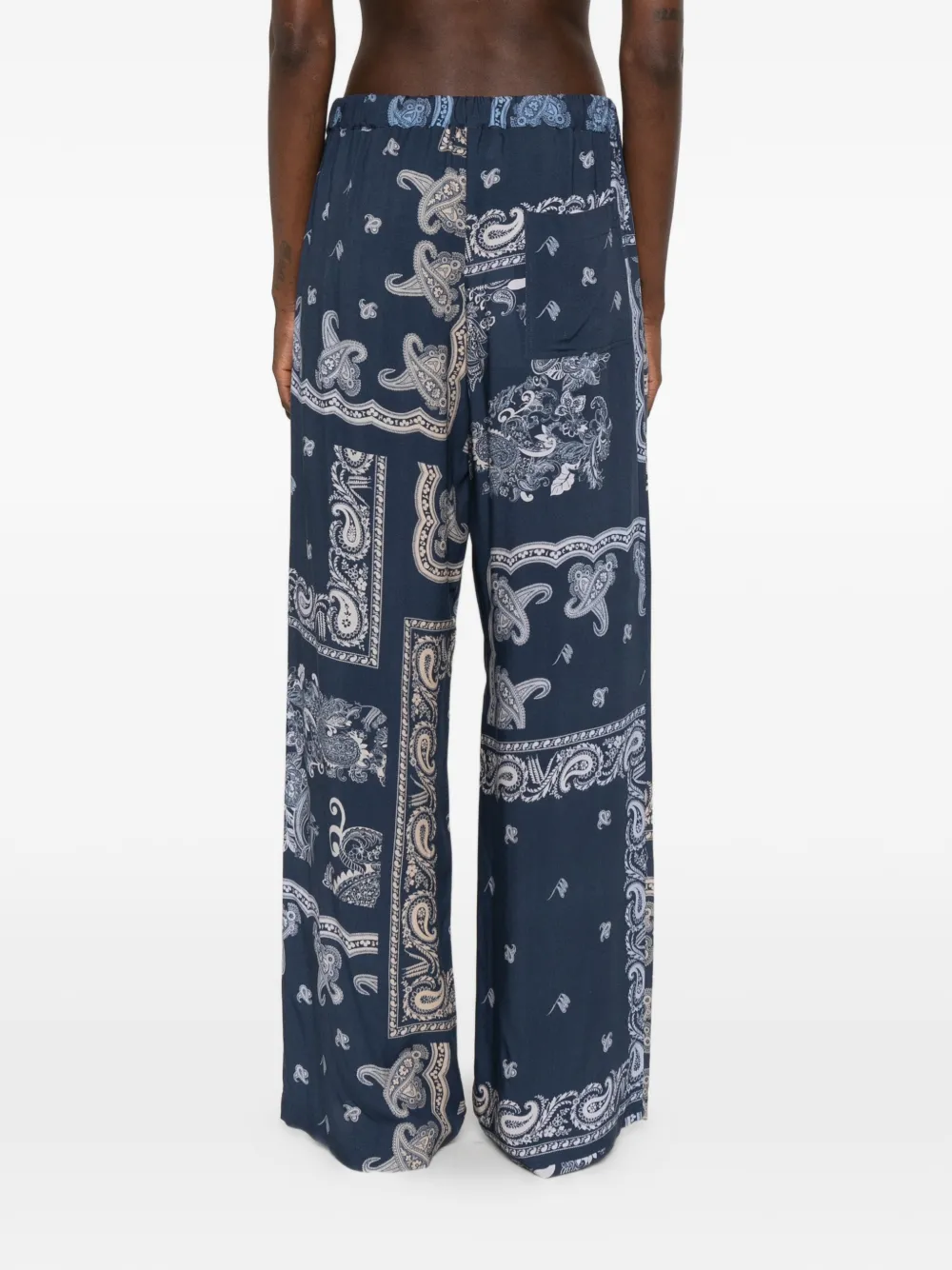 The Attico Broek met trekkoord Blauw