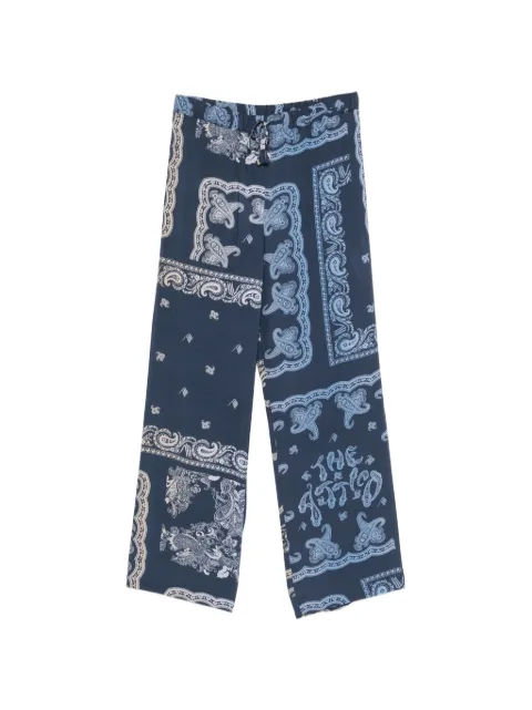 The Attico paisley drawstring trousers