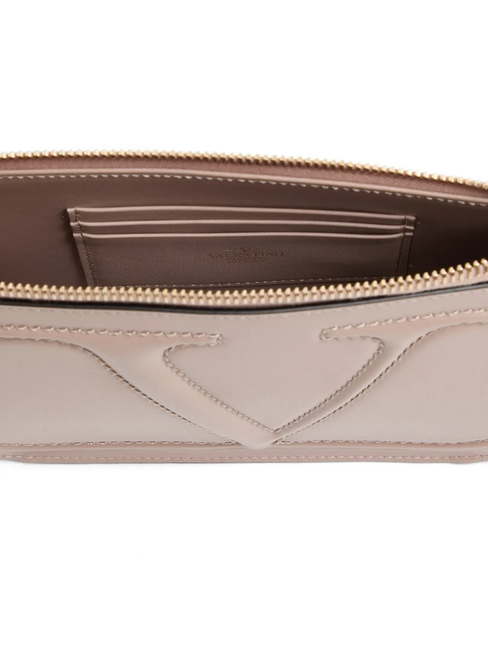 Valentino Garavani VLogo Walk kalfsleren buidel Roze