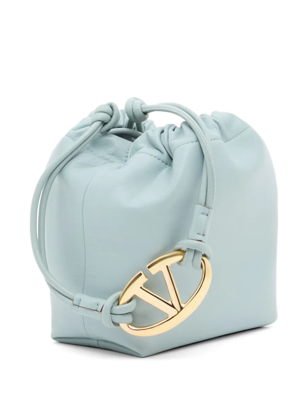 Valentino Garavani VLogo Pouf mini-tas van nappa leer Blauw