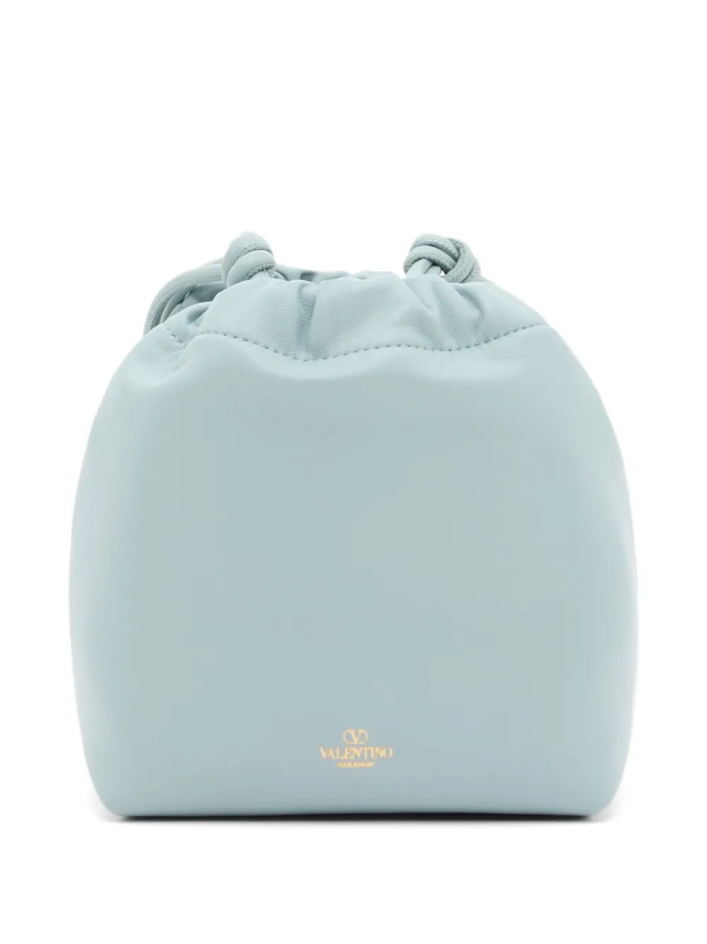 Valentino Garavani VLogo Pouf mini-tas van nappa leer Blauw