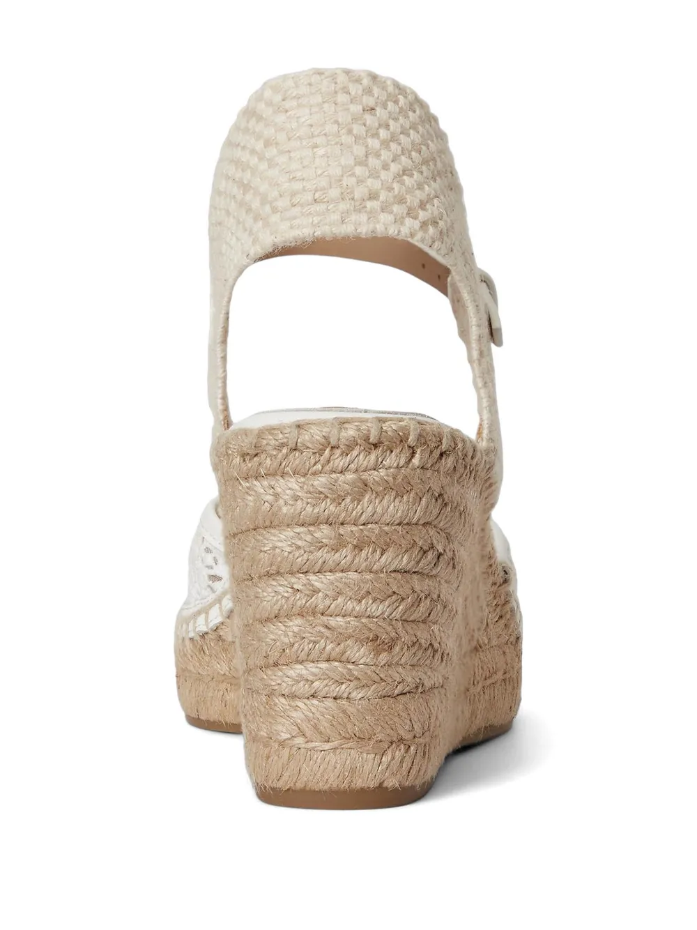 Lauren Ralph Lauren Robby espadrilles met sleehak Wit