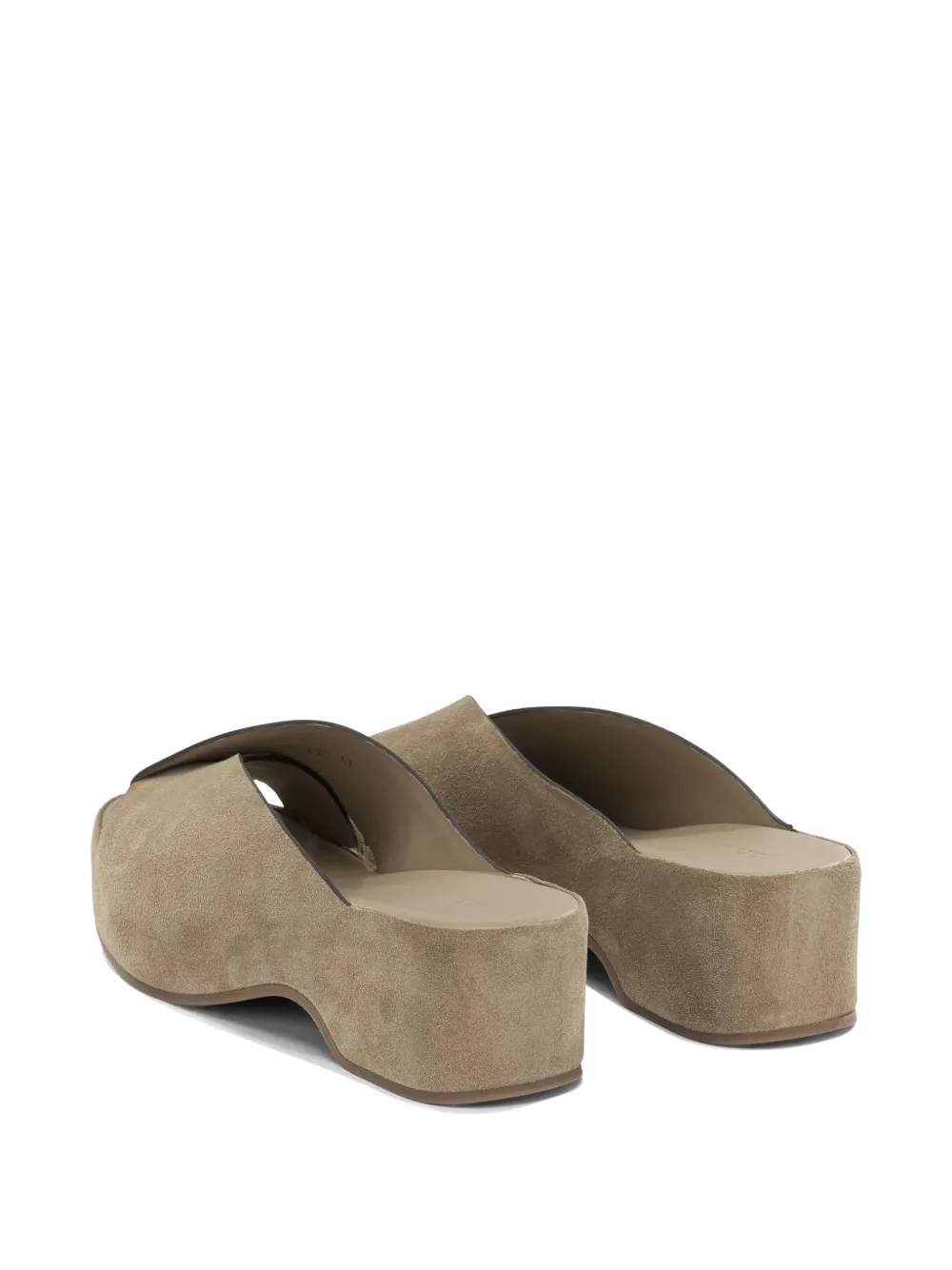 Del Carlo Horus crossover-strap suede sandals Beige