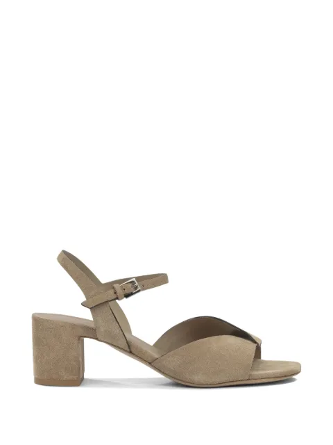 Del Carlo Julia crossover-strap block-heel sandals