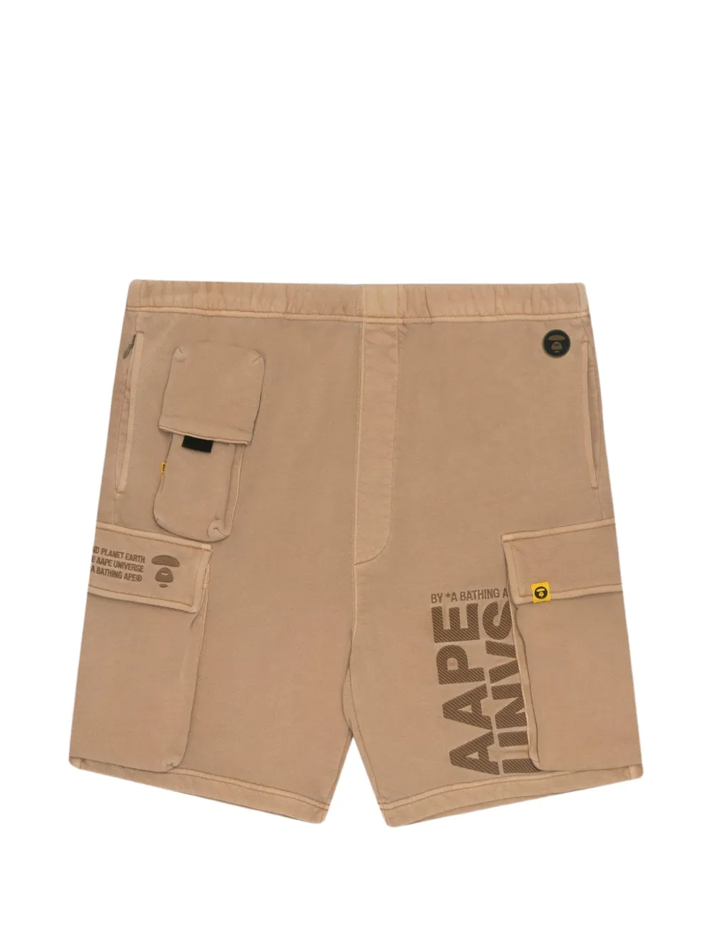 AAPE BY *A BATHING APE® logo detail cargo shorts - Neutrals