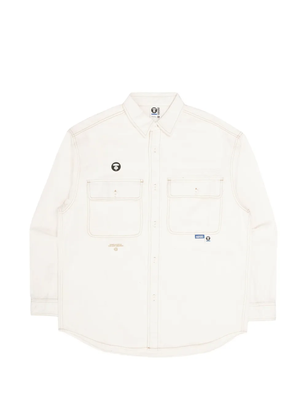 AAPE BY *A BATHING APE® embroidered detail shirt