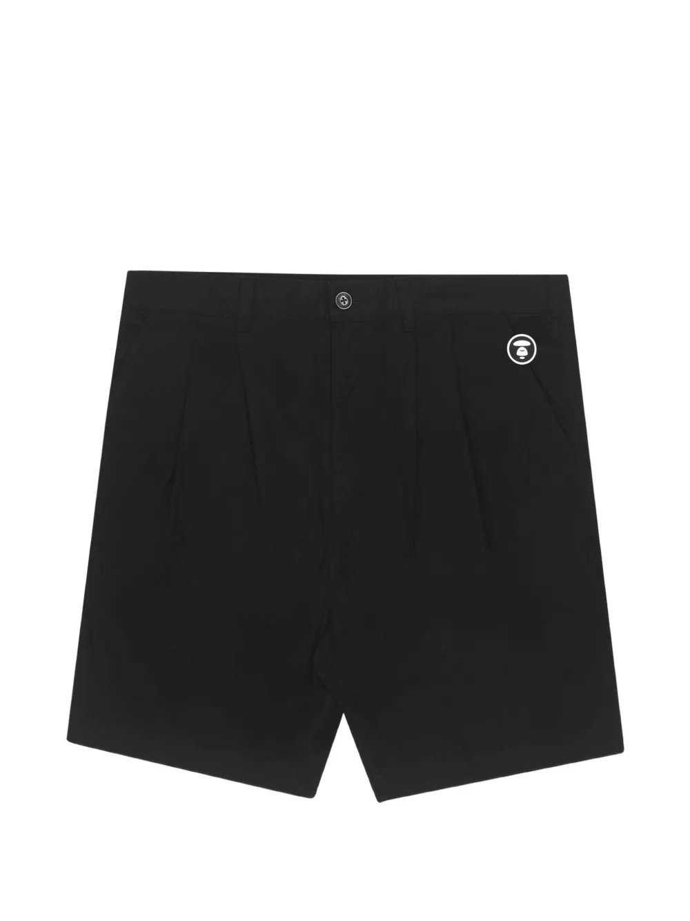 AAPE BY *A BATHING APE® Moonface double-pleated shorts - Black