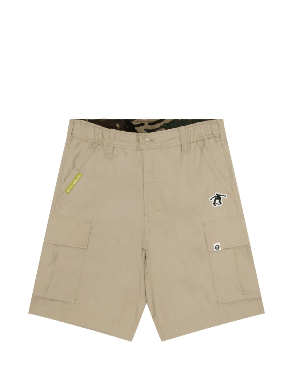 AAPE BY *A BATHING APE® Moonface logo cargo shorts - Neutrals