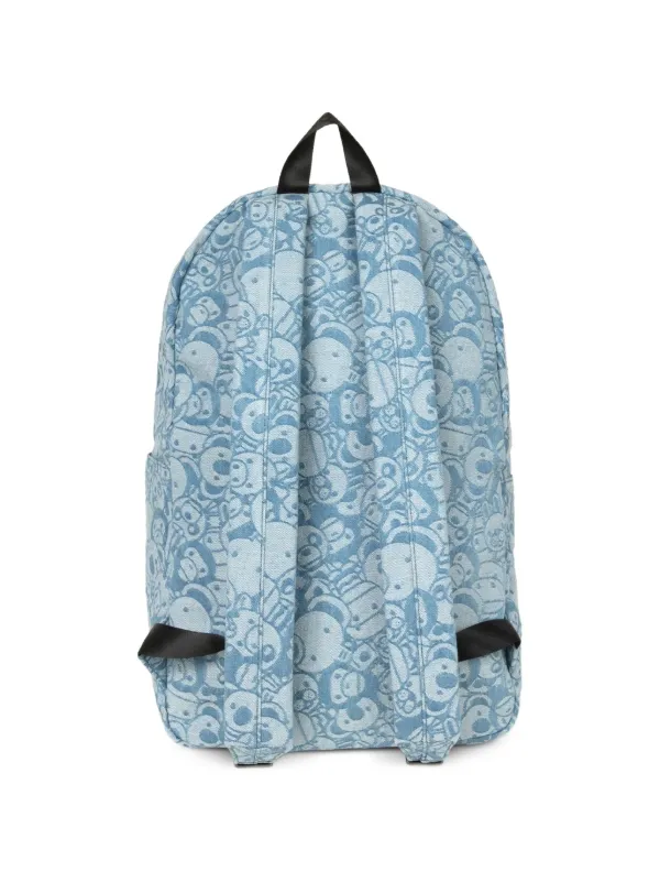 A BATHINGAPE BABY MILOバックパックブルー 総柄 リュック BABY MILO® STORE BY *A BATHING APE® Large top-handle Backpack