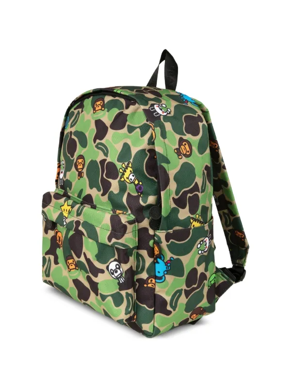 BABY MILO STORE 迷彩リュック BABY MILO® STORE BY *A BATHING APE® Medium Printed Backpack | Blue