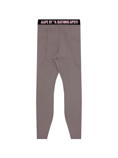 AAPE BY *A BATHING APE® logo-waistband leggings