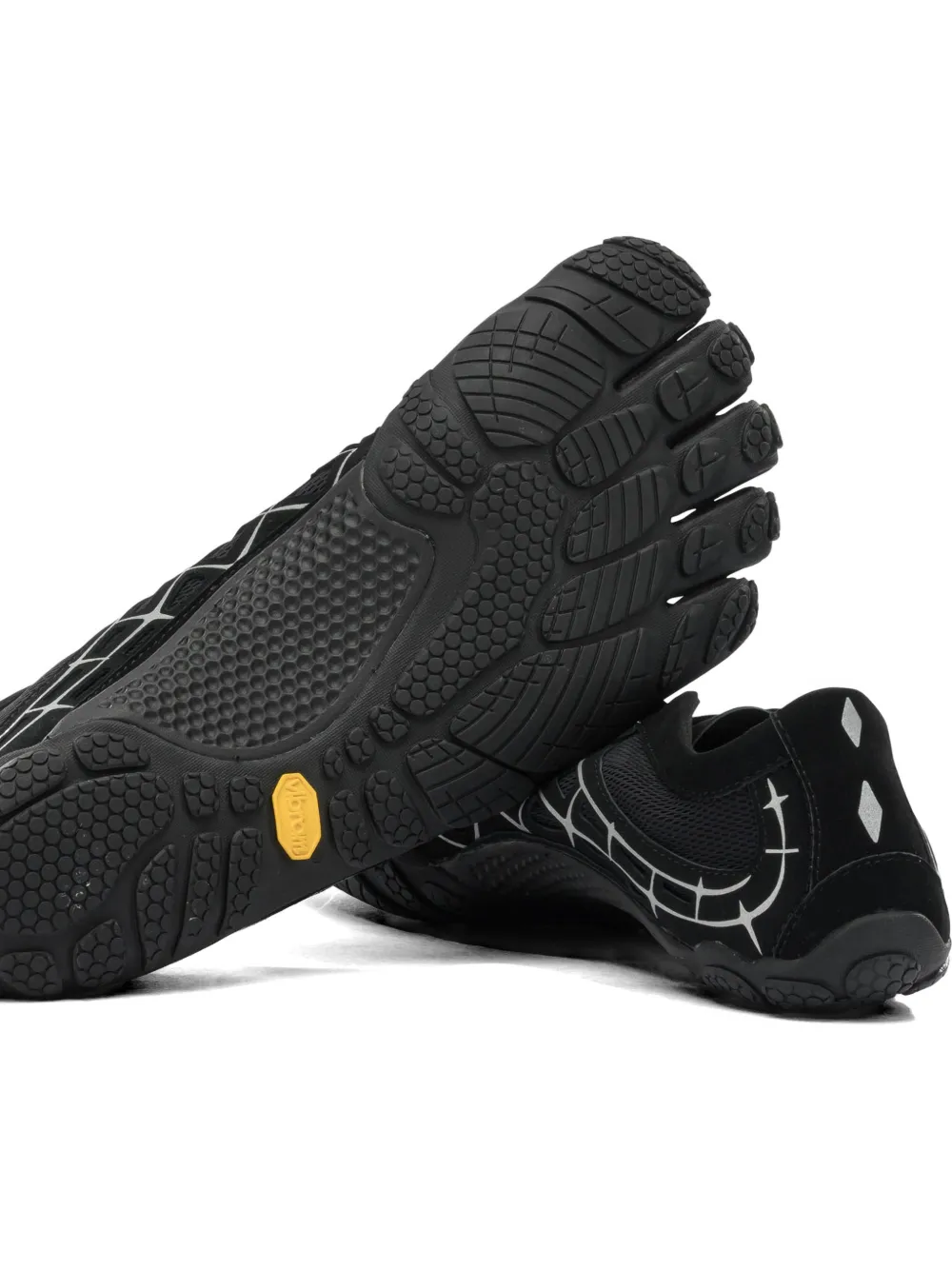 Vibram Seeya LS EVO reflective panelled sneakers Zwart