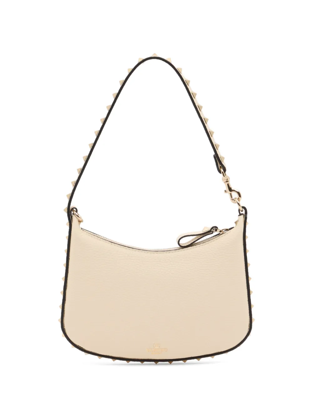 Valentino Garavani Rockstud mini-shopper van korrelig kalfsleer Beige