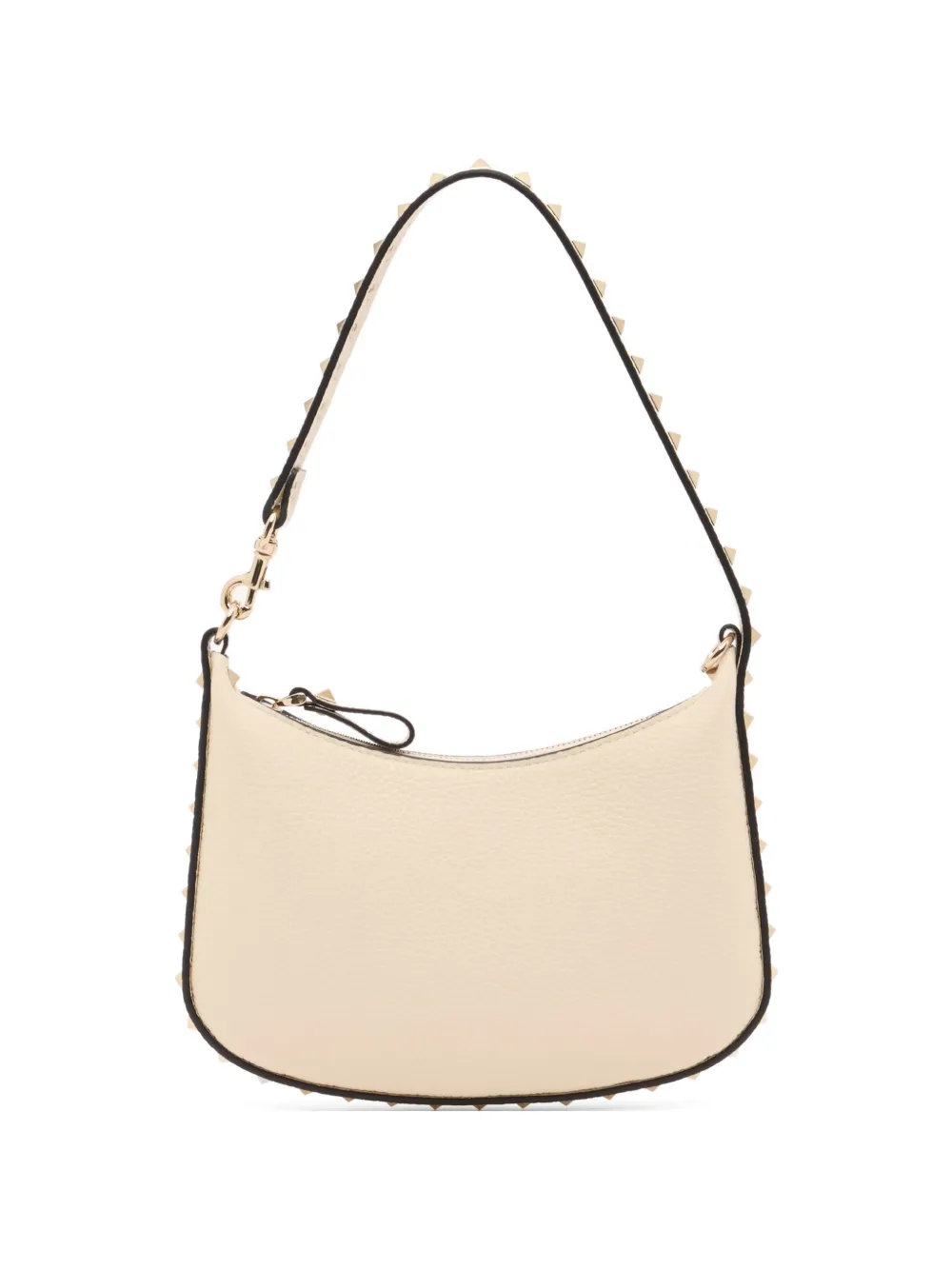 Valentino Garavani mini Rockstud bag in grainy calfskin - Toni neutri