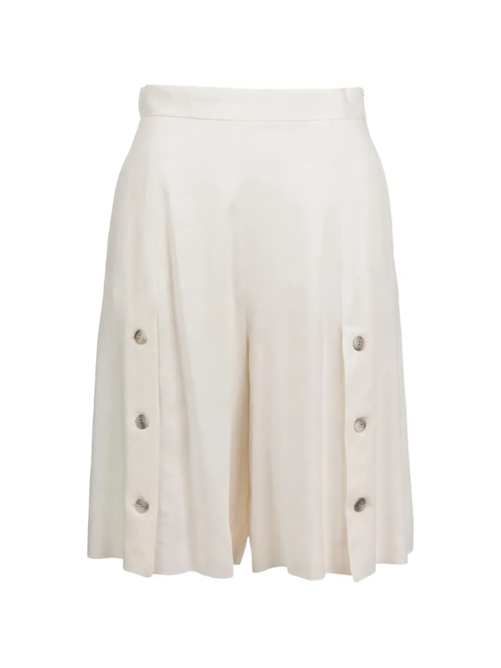 Marella button-detail knee-length shorts - Toni neutri