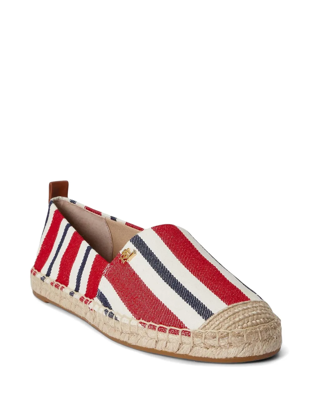 Lauren Ralph Lauren Cameryn III striped espadrille Rood