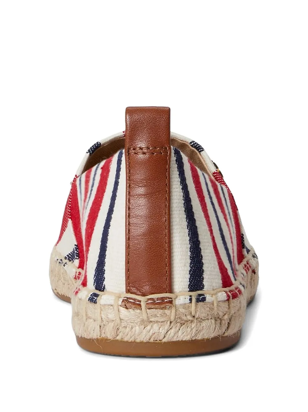 Lauren Ralph Lauren Cameryn III striped espadrille Rood