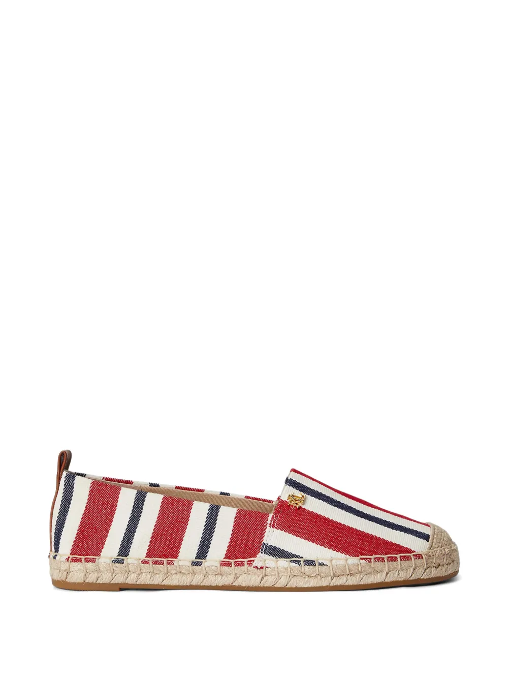 Lauren Ralph Lauren Cameryn III striped espadrille Rood