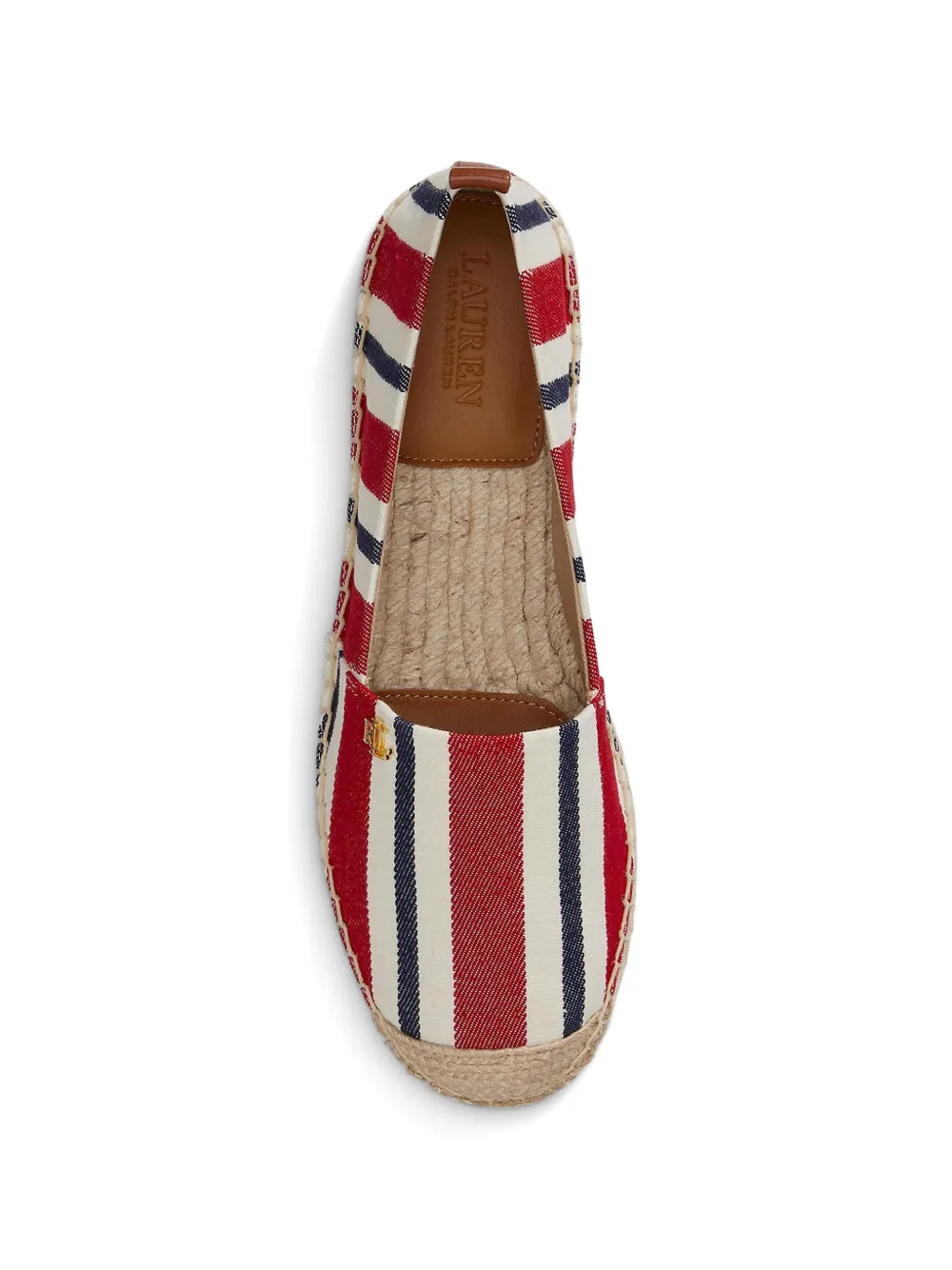 Lauren Ralph Lauren Cameryn III striped espadrille Rood