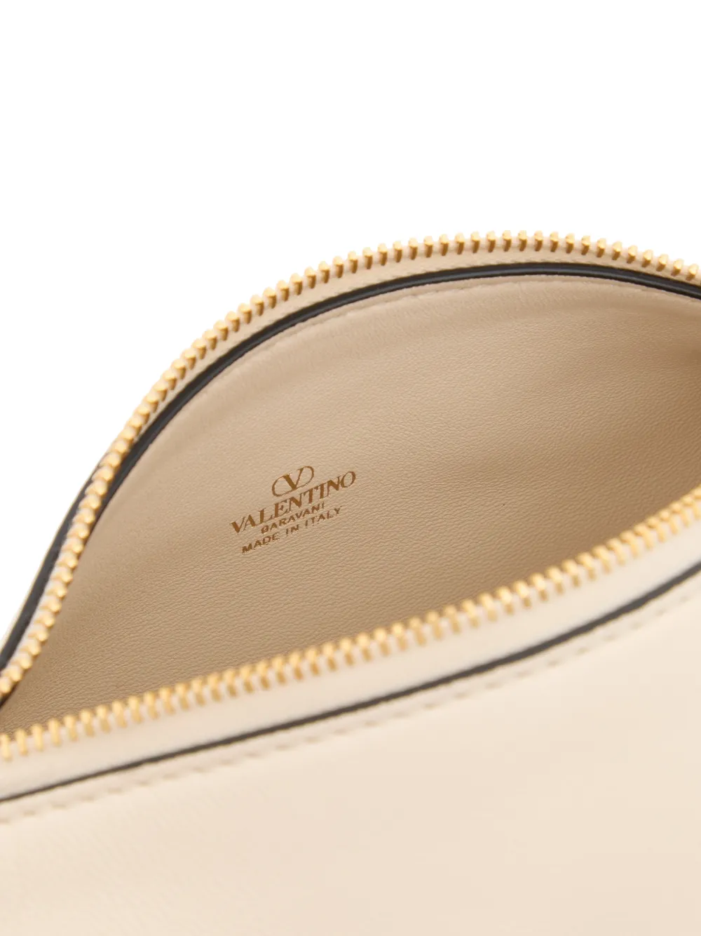 Valentino Garavani VLogo The Bold Edition nappa leren mini-handtas Beige