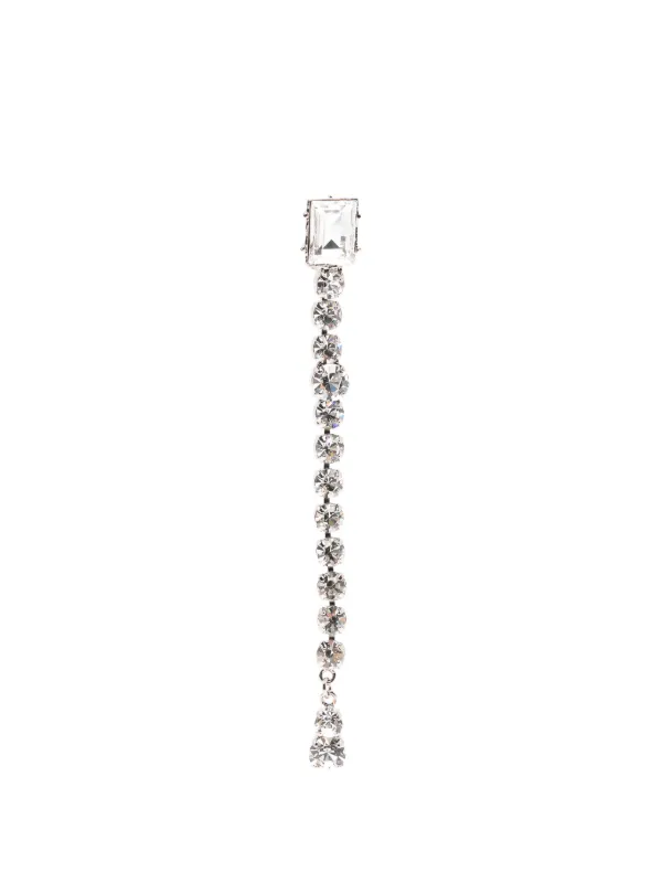Alessandra Rich Embellished Earrings in Silver