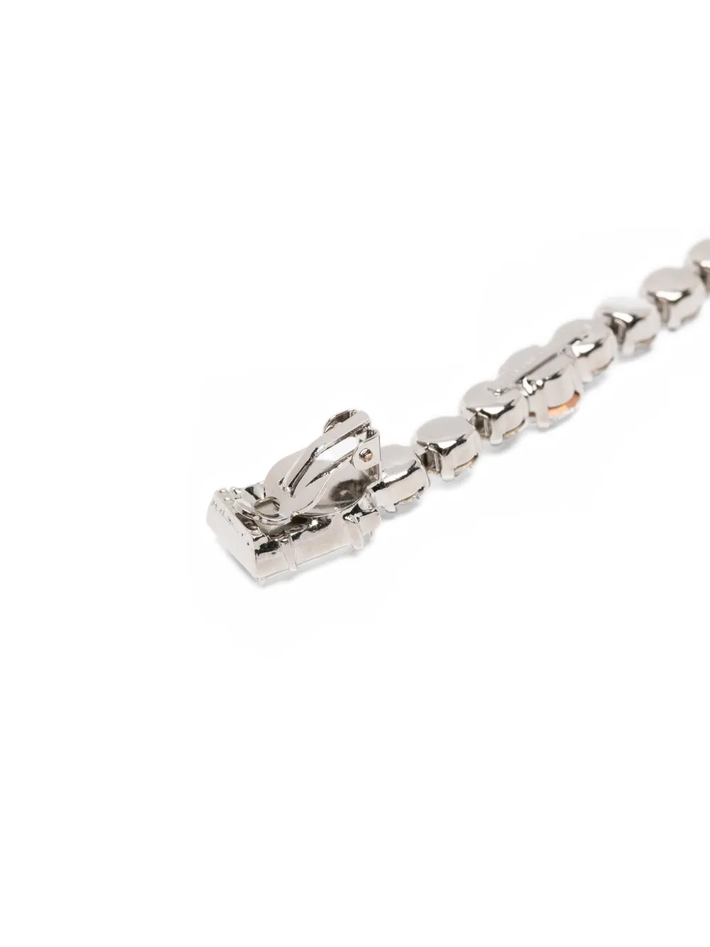  Alessandra Rich Pendiente Con Apliques - Plateado 