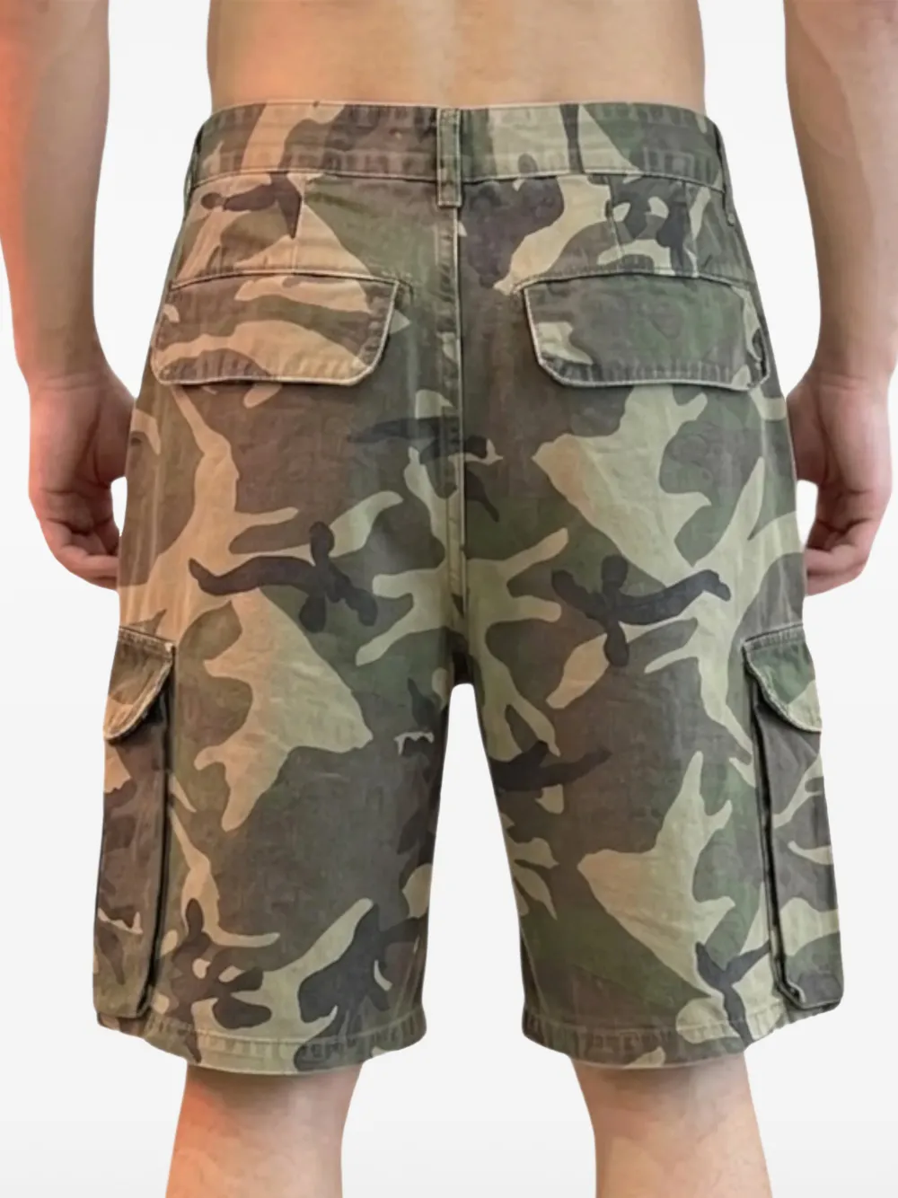 FOUND patchwork camouflage-print shorts - thumbnail 3 of 5