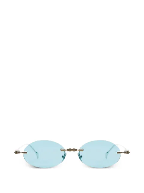 Kuboraum frameless oval-frame sunglasses