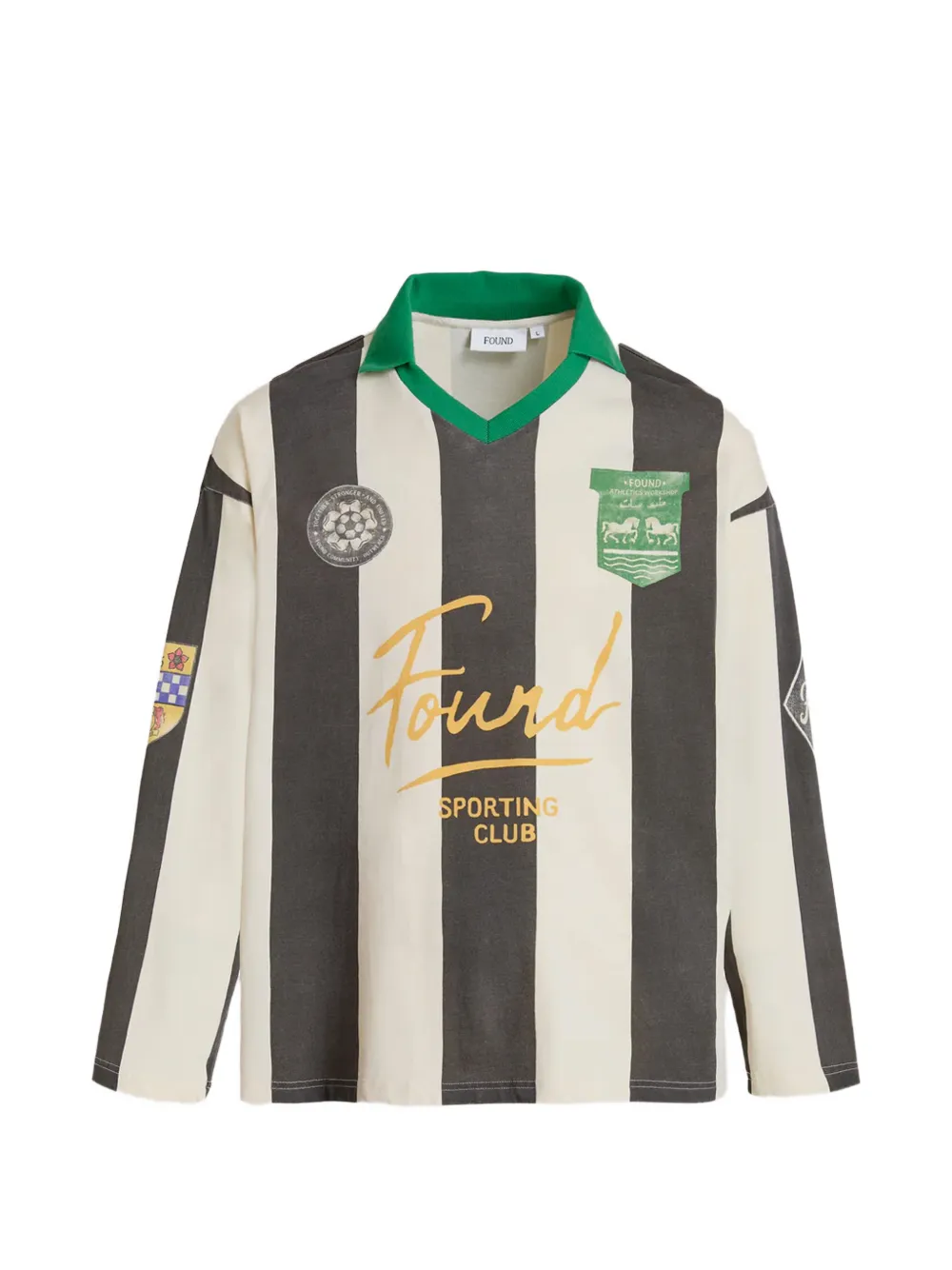 FOUND striped long-sleeve sweatshirt - Schwarz