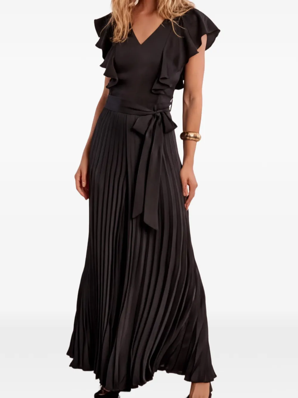 Molly Bracken robe longue à volants - Noir Molly Bracken robe longue à volants - Noir