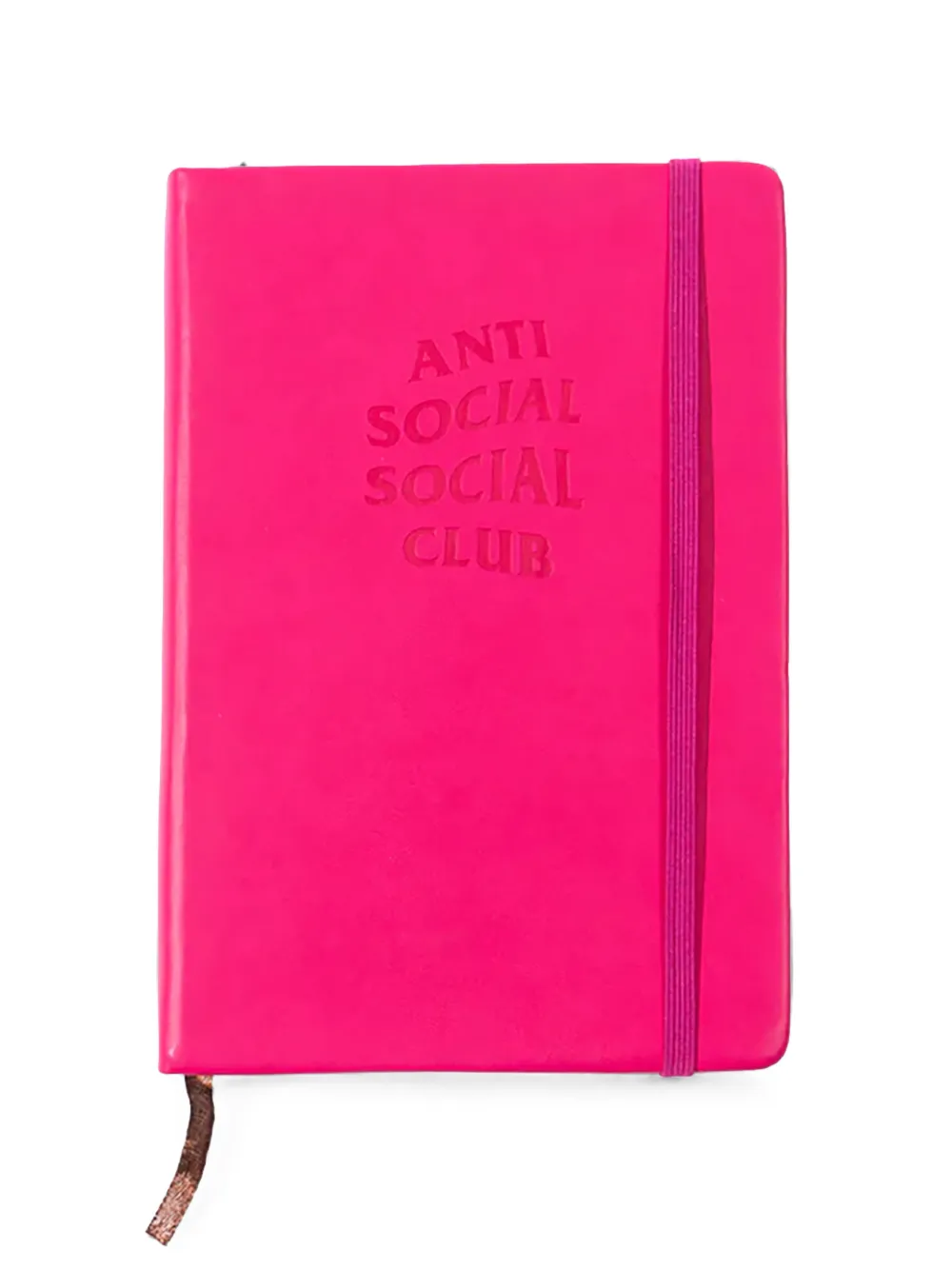 Anti Social Social Club Notebook mit Logo-Prägung - Rosa