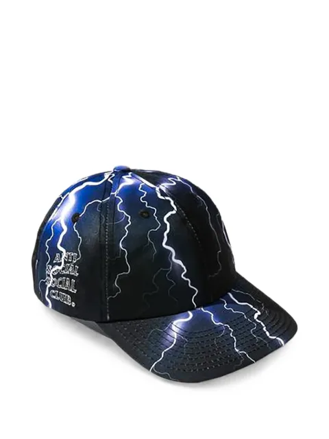 Anti Social Social Club Hydroplane lightning-print baseball cap