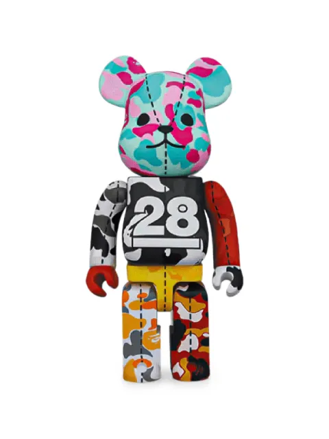 MEDICOM TOY x BAPE 28th Anniversary Camo #3 Bearbrick figure