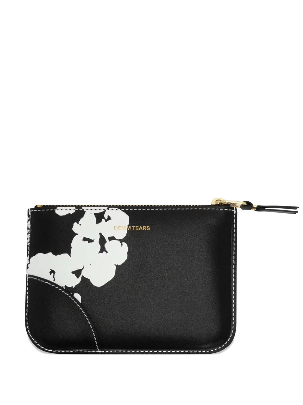 Denim Tears x Comme des Garçons leather zip wallet - Nero