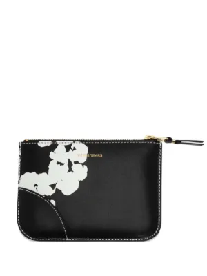 Denim Tears x Comme Des Garçons Leather Zip Wallet | Black | FARFETCH