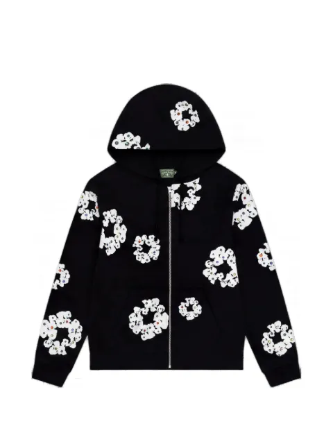 Denim Tears Cotton Wreath rhinestone-studded hoodie