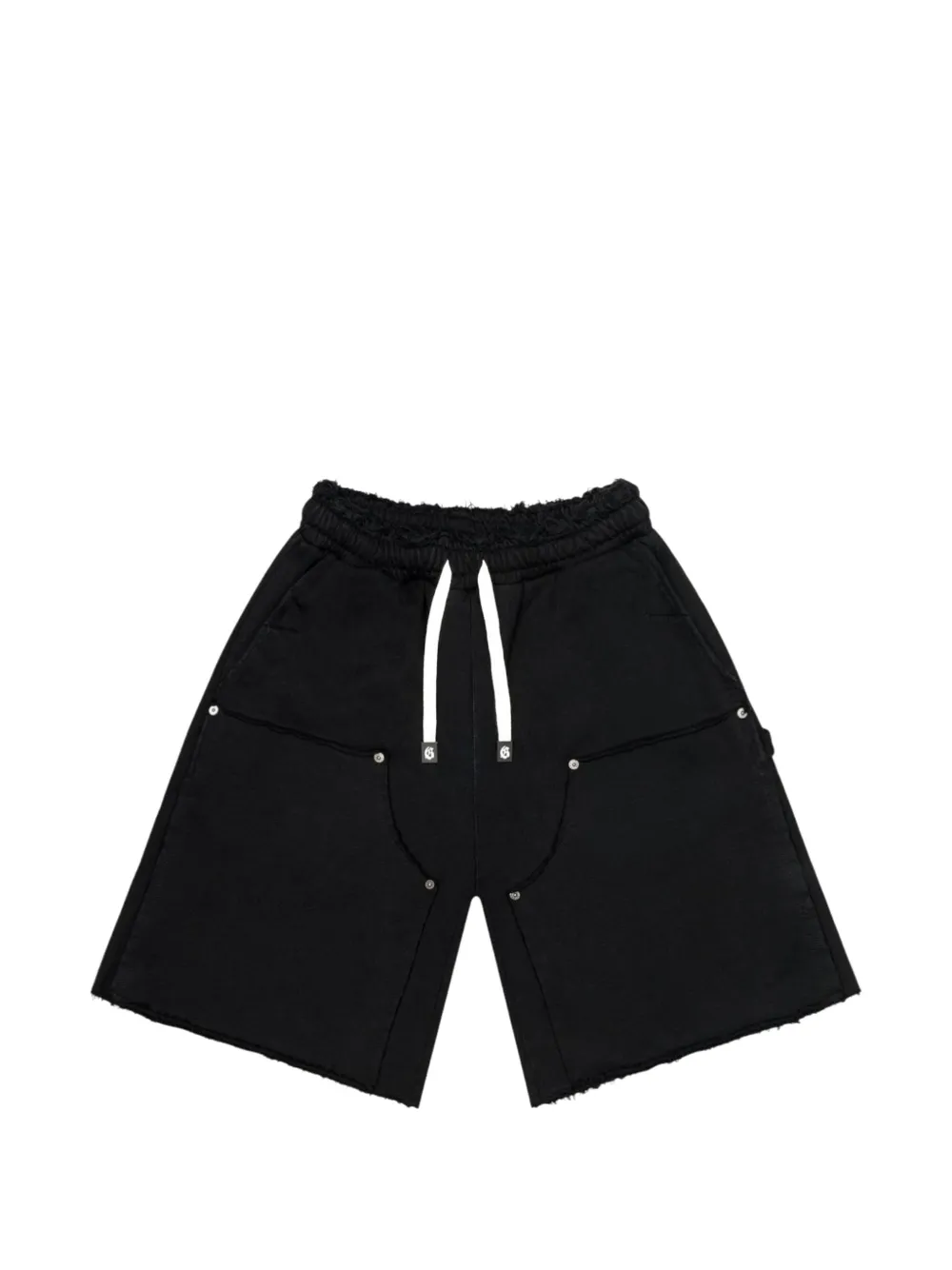 GODSPEED distressed carpenter shorts - Nero