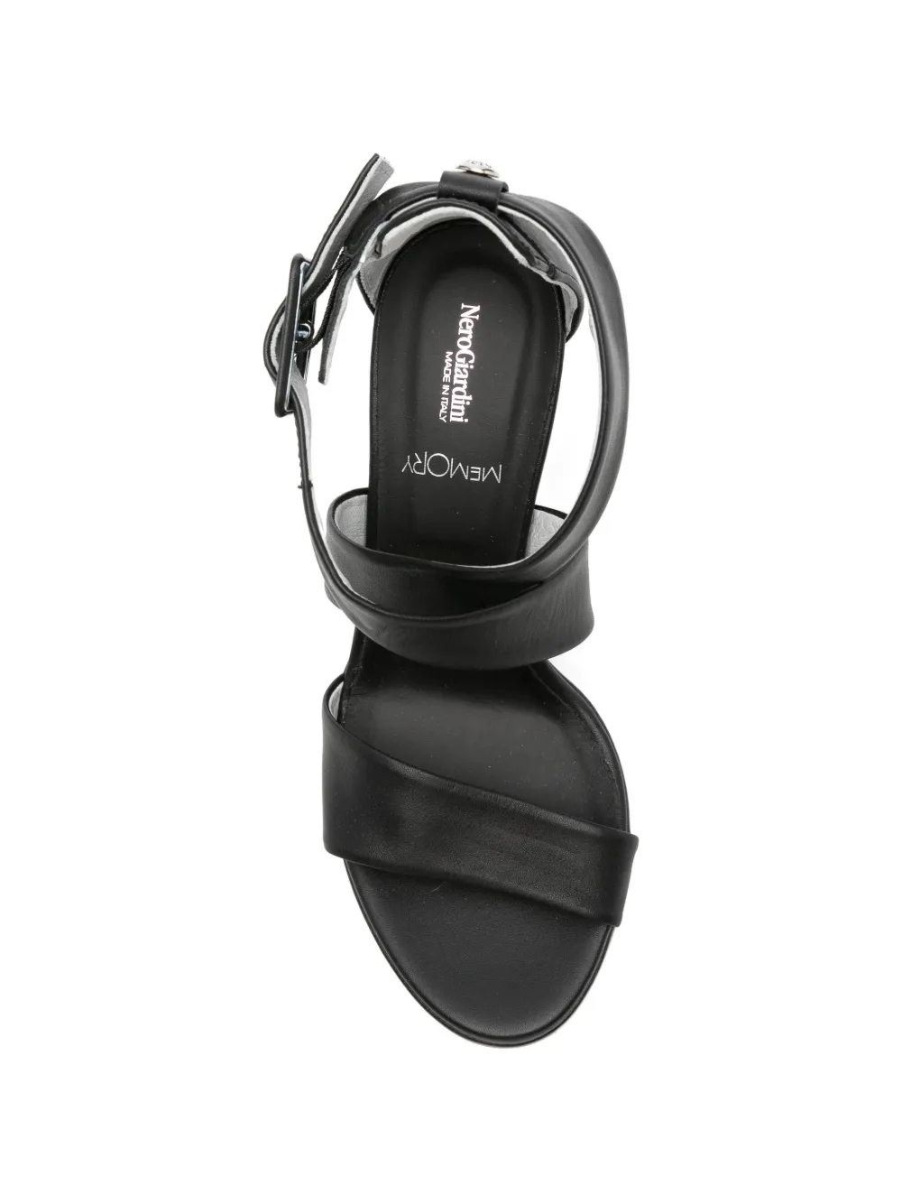 NERO GIARDINI buckle-fastening crossover-strap sandals Zwart